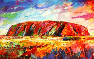Jos Coufreur - 'Uluru, Central Australia'