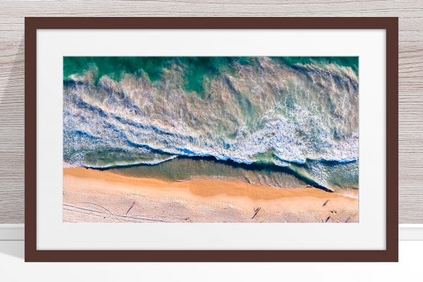 081 - Jason Mazur - 'Scarborough Beach Aerial' Dark Frame