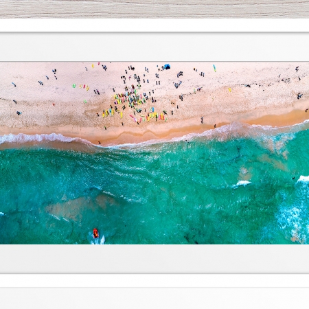 093 - Jason Mazur - 'Trigg Beach Surf Carnival' White Frame
