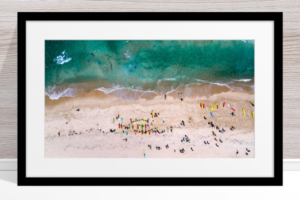 112 - Jason Mazur - 'Trigg Beach Surf Carnival' Black Frame