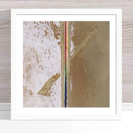 Chris Saunders - 'Aerial Salt 005' White Frame