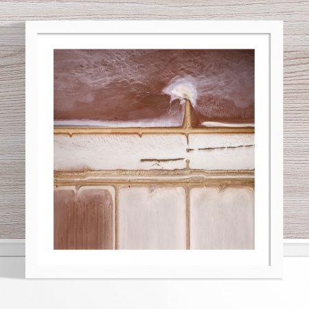 Chris Saunders - 'Aerial Salt 012' White Frame