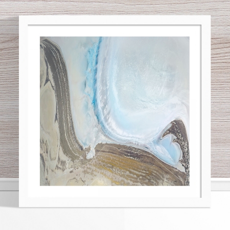Chris Saunders - 'Aerial Salt 052' White Frame