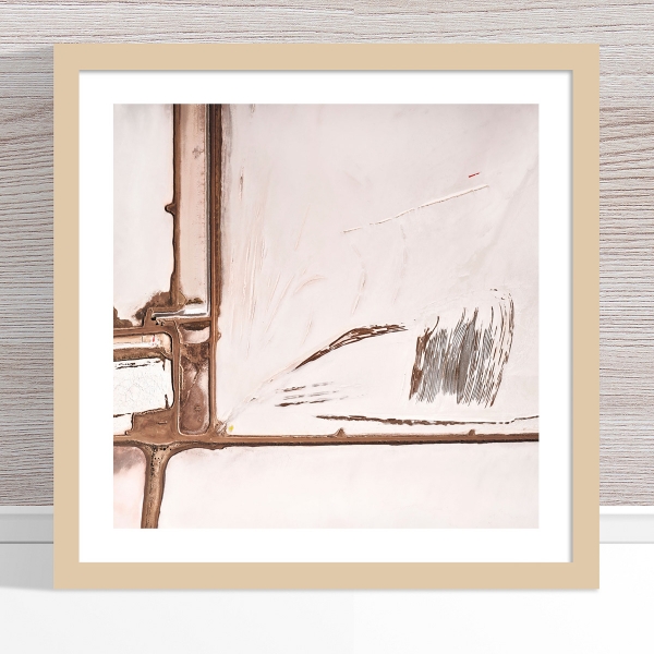 Chris Saunders - 'Aerial Salt 059' White Frame