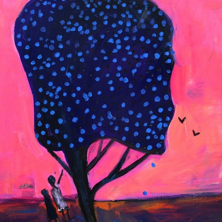 Glenn Brady - 'Girls with Blue Flower Tree'