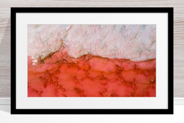 003 - Jason Mazur - 'Pink Lake, Port Gregory' Black Frame