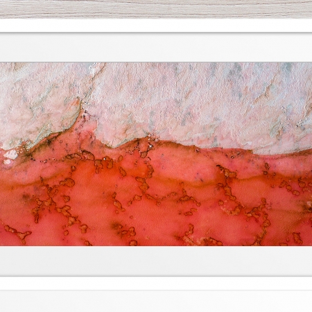 003 - Jason Mazur - 'Pink Lake, Port Gregory' White Frame
