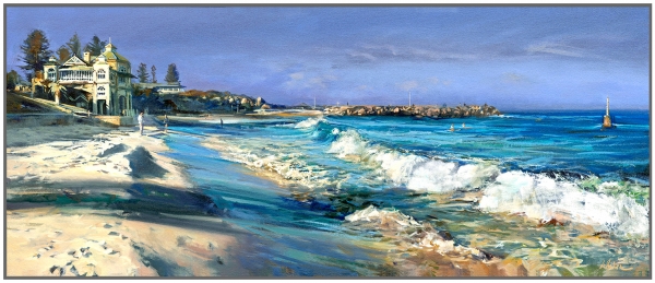 Greg Baker - 'Winter Beach, Cottesloe' Framed