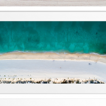Jason Mazur - 'Floreat Beach 0554' White Frame