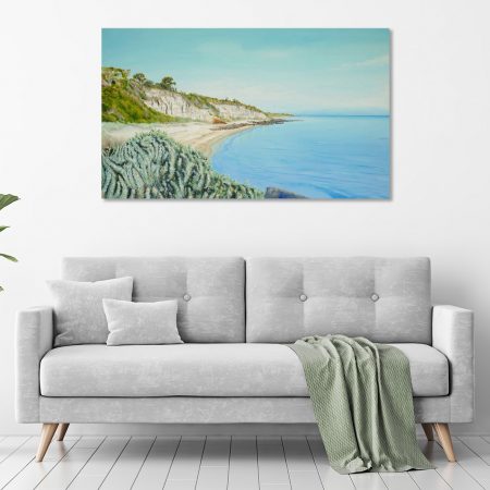 The white cliffs of Black Rock in spring - in a room